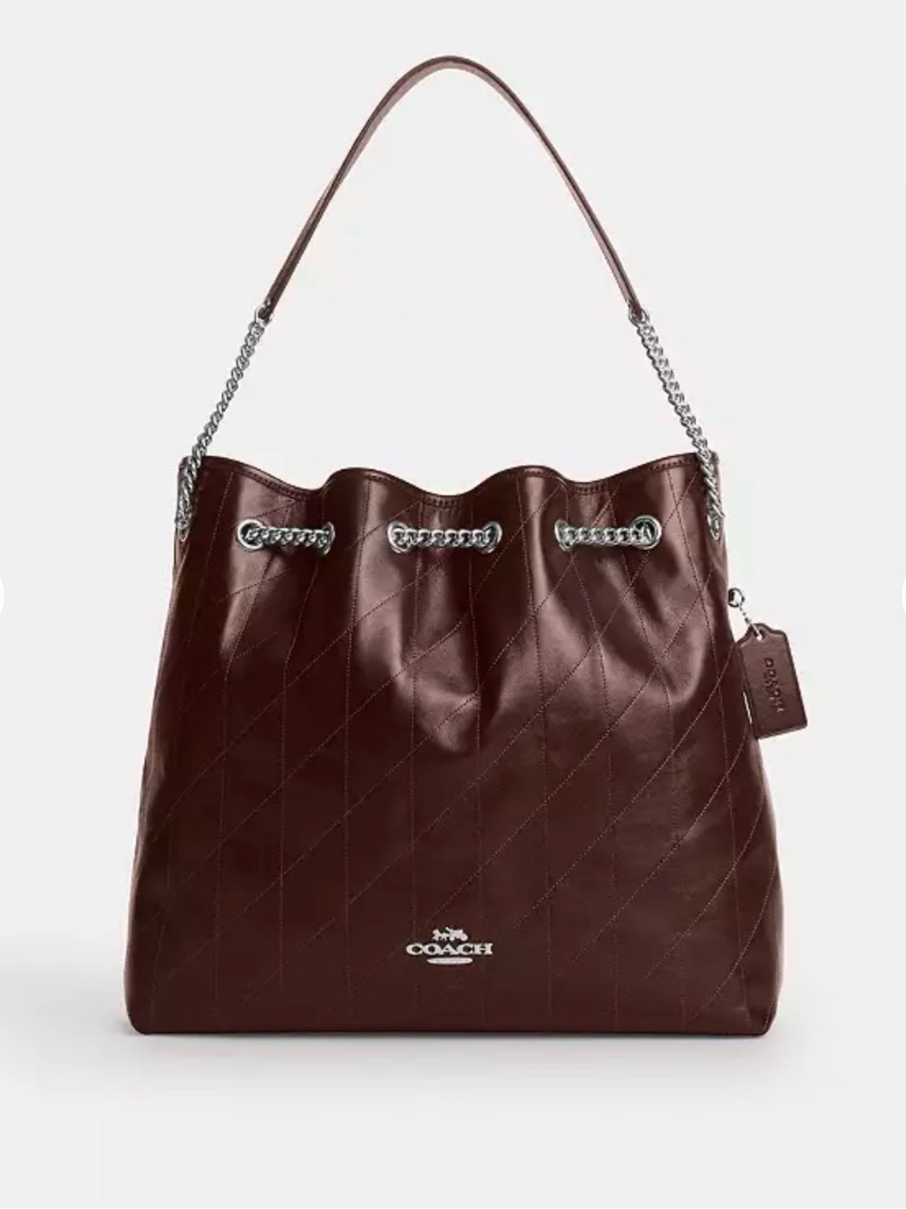 Coach Evelyne Large Shoulder Bag with Quilting